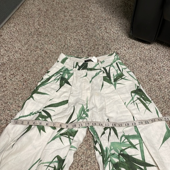 Massimo dutti 100% linen cropped pant - Picture 7 of 9